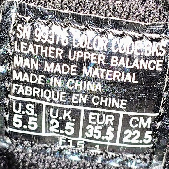 Skechers Women's 5.5 Casual Lace Up Sneakers Black Leather Beige - Picture 7 of 8